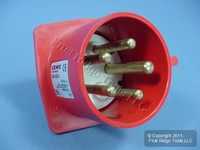 Leviton Pin & Sleeve Splashproof Plug Inlet 32A 220/380-240/415 SP532B6