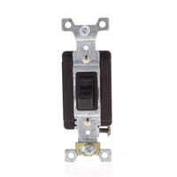 Cooper Arrow Hart Brown INDUSTRIAL Single Pole AC Toggle Wall Light Quiet Switch 15A 120/277V AH1201