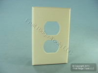 Leviton Lt Almond LARGE Unbreakable Receptacle Wallplate Nylon Outlet Cover PJ8-T