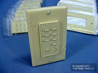10 Leviton BLANK Ivory Face Plate Color Change Kits For Decora 6-Scene Controller DCK6S-BI