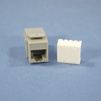 Cooper Gray Cat5e Snap-In Modular Data Jack 110 Style 8-Position RJ45 5547-5EGY