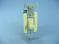 Cooper Arrow Hart Ivory INDUSTRIAL Single Pole AC Toggle Wall Light Quiet Switch 15A 120/277V AH1201I