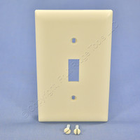 P&S Light Almond Large UNBREAKABLE Toggle Switch Nylon Cover Wallplate TP1-LA