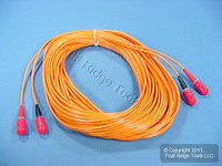 15M Leviton Fiber Optic Multi-Mode Duplex Patch Cable Cord SC 62.5/125 STD62-15M