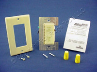 Leviton Ivory Multi-Way Dimmer Switch MicroDim LED Display 2-Key 600W Incandescent 10601-I