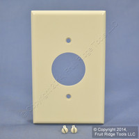 Leviton MIDWAY Light Almond 1.406" Receptacle Wallplate Single Outlet Cover 80504-T