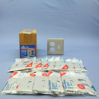 15 Leviton Gray UNBREAKABLE Switch/Outlet Wallplate Receptacle Cover Switchplates 80705-GY