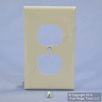 Leviton UNBREAKABLE Gray Receptacle Wallplate Nylon Duplex Outlet Cover 80703-GY