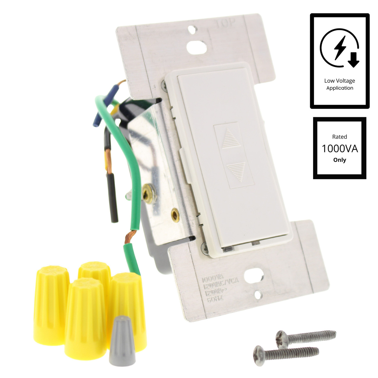 🏠 Leviton White Mural Dimmer Switch MultiWay 1000VA 750W Low