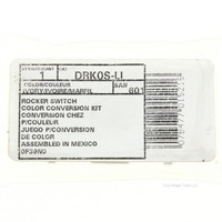 Leviton Ivory Faceplate Color Conversion Kit For 1-Address Controller DRK0S-LI