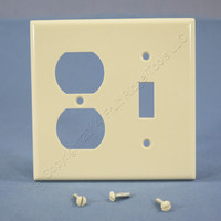 Leviton Light Almond Switch Plate Receptacle Outlet Cover Wallplate Switchplate 78005