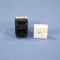 Cooper Black Cat 6 Snap-In Modular Data Jack 110 Style 8-Position RJ45 5546-6BK