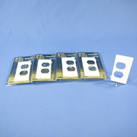 5 New Leviton Sectional End Duplex Receptacle Wallplates Cover White 40895-WE
