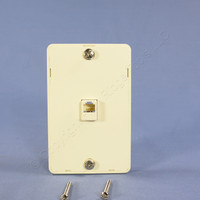Eagle Almond 6-Conductor Telephone Jack 1G Wall Mounting Plate Type 630A 3521-6A