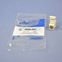 Leviton Quickport Ivory RCA Stereo Audio Gold Jack Blue Stripe 110 Terminations 40735-RLI