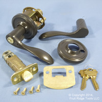 New RIGHT Weslock Traditonale Bordeau 640 Gray Keylock Lever Handle