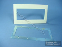 Leviton 4-Gang Commvercial Sand Acenti Screwless Snap-On Wallplate Cover ACWP4-SND