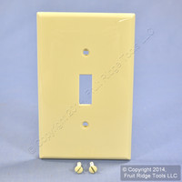 Leviton Ivory UNBREAKABLE Midway Switch Cover Wallplate Thermoplastic Nylon Switchplate PJ1-I