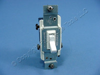 Leviton Residential Grade EARLESS White 3-Way Quiet Toggle Wall Light Switch 15A 120VAC 1453-4W