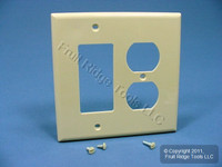 Leviton Midway Ivory Duplex Outlet Cover Decora Rocker Switch GFCI Wallplate PJ826-I