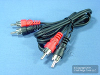 Leviton 3 Ft Audio Stereo Video Dubbing Transfer Patch Cable RCA Plug Shielded C5451-3