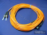 10M Leviton Fiber Optic Multi-Mode Duplex Patch Cable Cord MT-RJ ST 498MT-M10