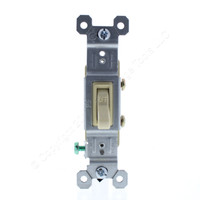 Pass & Seymour Ivory ON/OFF Framed Toggle Light Switch 15A Single Pole 660-IG