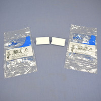 2 Leviton White 1-Unit MOS Blank Filler Wallplate Insert Cover Modules 41291-1BW