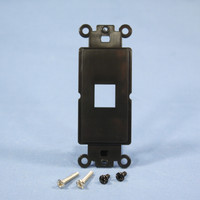 Cooper Black 1-Port 110 Style Decorator Mounting Strap Wallplate Cover 5521-5EBK