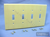 Leviton Ivory MIDWAY 4G Toggle Switch Cover Thermoset Plastic Wallplate 80512-I