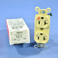 Pass & Seymour Ivory ISOLATED GROUND Outlet Receptacle 20A IG6300-I