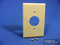 Leviton MIDWAY Ivory 1.406" Receptacle 1G Wallplate Single Outlet Cover 80504-I