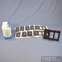 10 Leviton Brown 3-Gang Decora & Toggle Switch Covers Wallplates GFCI GFI 80431