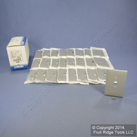 25 Leviton Gray UNBREAKABLE Midway Switch Cover Wallplates Thermoplastic Nylon Switchplates PJ1-GY
