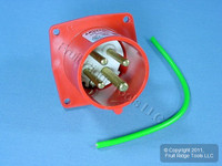 Leviton Pin & Sleeve Splashproof Plug Inlet 20A 480VAC 3Ø SP420B7