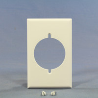 Eagle White Range Outlet Standard 1-Gang Cover Welder Dryer 2.156" Receptacle Wallplate 2068W