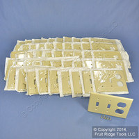 50 Leviton Ivory Light Switch Plate Receptacle Outlet Cover Wallplate Switchplates 86021