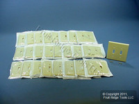 25 New Leviton Ivory MIDWAY 2-Gang Switch Cover Wall Plates Switchplates 80509-I