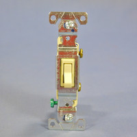 Eagle Electric Ivory Toggle Wall Light Switch Quiet Single Pole 15A 120V 1301-7V Bulk