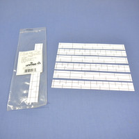 12 Leviton White Labels for Cat 5e 110-Type Telephone Wiring Base Lined 41LBL-W