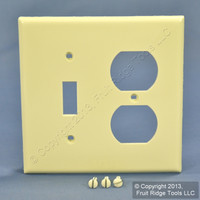 Leviton Almond UNBREAKABLE Switch/Outlet Wallplate Receptacle Cover Switchplate 80705-A