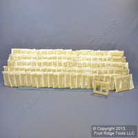 100 Leviton Decora Ivory GFCI & Receptacle Wallplate Outlet GFI Covers 80455-I