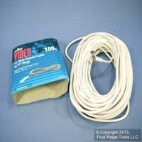 Leviton White 100' Coaxial Video Cable RG59 Plugs 75-Ohm F-Type Wire C5851-CW