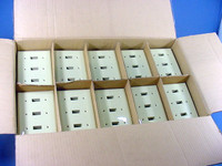 600 General Electric 3-Gang Ivory Unbreakable Nylon Toggle Switch Wall Plate Covers w/o Mounting Screws WD9351313