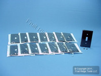 15 Leviton 1-Gang Brown Toggle Switch Cover Plastic Wallplate Switchplates 85001