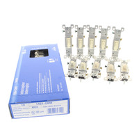 10 Leviton Residential Grade Almond Single Pole Toggle Wall Light Switches 15A 120V 1451-2AM