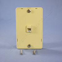 New Eagle Ivory 6-Conductor Telephone Jack Wall Mounting Plate Type 630A 3521-6V