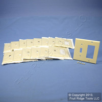 15 Leviton Ivory Decora GFCI Switch Cover Receptacle Wall Plates Switchplates 80405-I