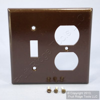 Leviton Brown Switch Plate Receptacle Outlet Cover Wallplate Switchplate 85005