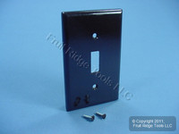 Leviton Brown EXTRA DEEP Toggle Switch Cover 1-Gang Wall Plate Switchplate 85301